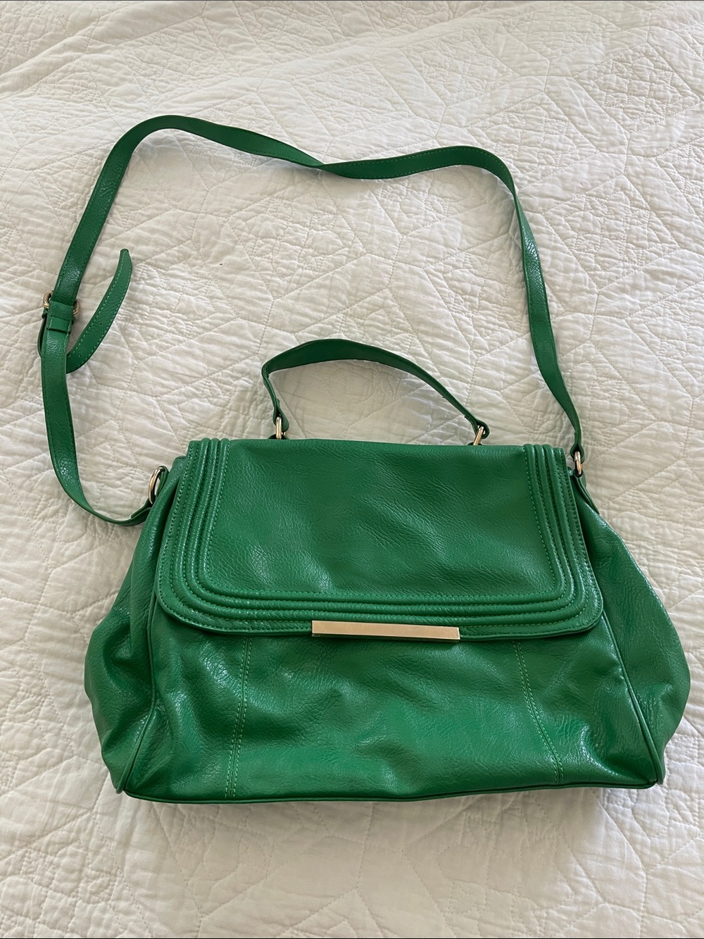Expression NYC Green Crossbody Satchel - Women Bag